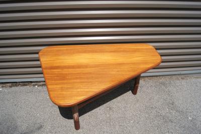 Yngve Ekstr m Teak and Limed Oak Three Legged Table by Yngve Ekstr m for Westbergs M bler