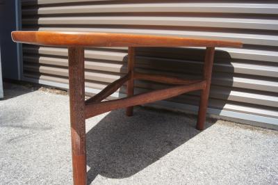 Yngve Ekstr m Teak and Limed Oak Three Legged Table by Yngve Ekstr m for Westbergs M bler