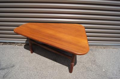 Yngve Ekstr m Teak and Limed Oak Three Legged Table by Yngve Ekstr m for Westbergs M bler