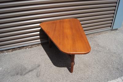 Yngve Ekstr m Teak and Limed Oak Three Legged Table by Yngve Ekstr m for Westbergs M bler