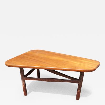 Yngve Ekstr m Teak and Limed Oak Three Legged Table by Yngve Ekstr m for Westbergs M bler