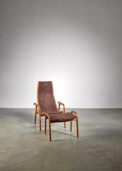Yngve Ekstr m Yngve Ekstrom Lamino Chair with ottoman Sweden