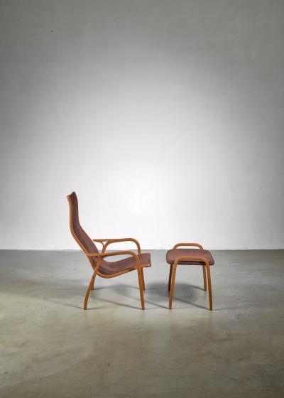 Yngve Ekstr m Yngve Ekstrom Lamino Chair with ottoman Sweden