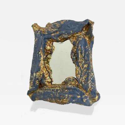 Yolande Milan Batteau Yolande Milan Batteau Blue Gesso Gold Leaf Mirror 2022