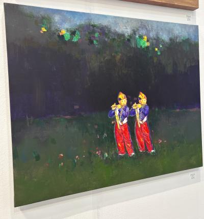 Yoon Kyung Kim Boys Playing Flute