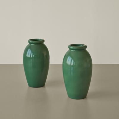 York Pottery pair of large floor vases early 20th century