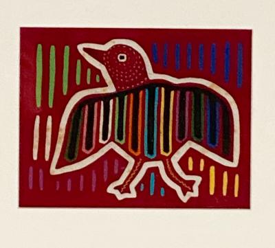 Yoruba Cloth Divination Bag with Bird Decoration