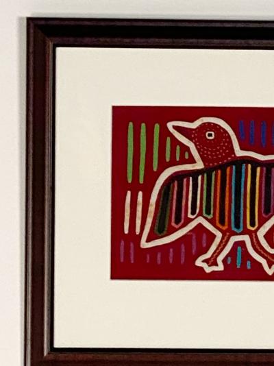 Yoruba Cloth Divination Bag with Bird Decoration