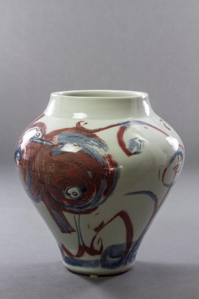 Yoshida Takashi Japanese Glazed Ceramic Vase