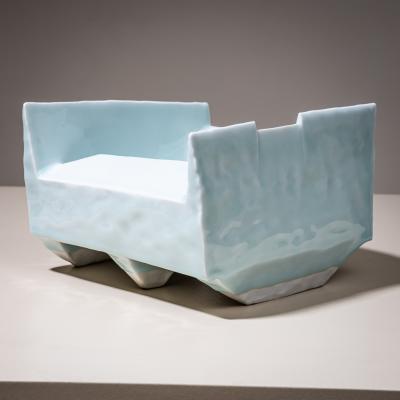 Yoshikawa Masamichi Ice Blue Bowl Kayho No 13 by Ceramic Artist Masamichi Yoshikawa 21st Century