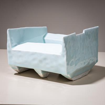 Yoshikawa Masamichi Ice Blue Bowl Kayho No 13 by Ceramic Artist Masamichi Yoshikawa 21st Century