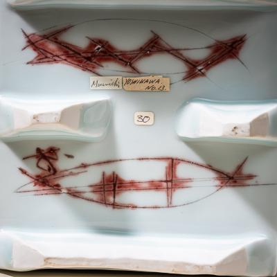 Yoshikawa Masamichi Ice Blue Bowl Kayho No 13 by Ceramic Artist Masamichi Yoshikawa 21st Century