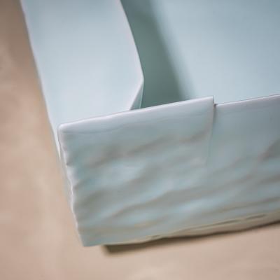 Yoshikawa Masamichi Ice Blue Bowl Kayho No 13 by Ceramic Artist Masamichi Yoshikawa 21st Century