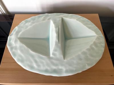 Yoshikawa Masamichi Japanese Contemporary Ceramic Sculptural Slab Yoshikawa Masamichi