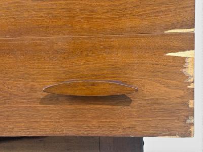 Young Manufacturing Highboy Dreser Walnut USA 1960s