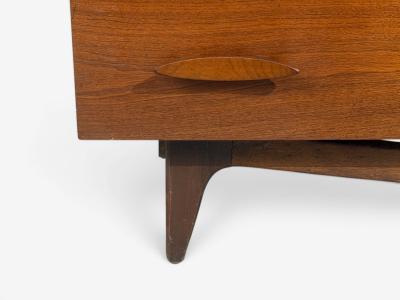 Young Manufacturing Highboy Dreser Walnut USA 1960s