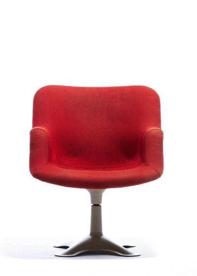 Yrjo Kukkapuro Yrj Kukkapuro Molded Fiberglass Swivel Armchair