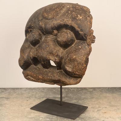 Yuan Dynasty Drvapala Mask China Circa 14th 15th Century