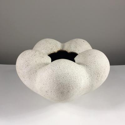 Yumiko Kuga Blossom Vase Round Pottery by Yumiko Kuga