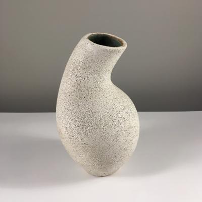 Yumiko Kuga Curved Neck Ceramic Vase by Yumiko Kuga
