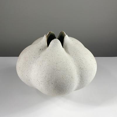 Yumiko Kuga Round Blossom Pottery with Petals by Yumiko Kuga