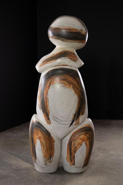Yuri Zatarain Ceramic Abstract Sculpture Contemporary Mexican Anthropomorphism