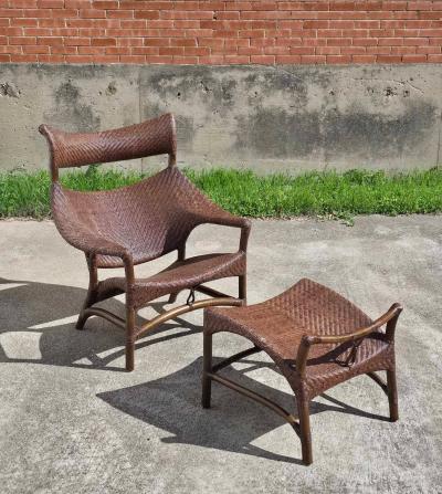 Yuzru Yamakawa Yuzuro Yamakawa Lounge Chair and Ottoman