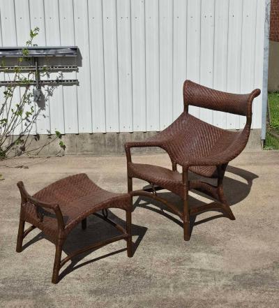 Yuzru Yamakawa Yuzuro Yamakawa Lounge Chair and Ottoman
