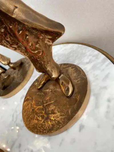 Yves Lohe 1970 80 The Jazz Band 4 Bronze Sculptures Signed LOHE