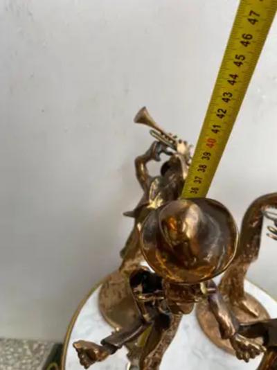 Yves Lohe 1970 80 The Jazz Band 4 Bronze Sculptures Signed LOHE