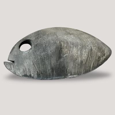 Yves PAGART BIG FISH Sculpture handmade with patinated zinc sheet
