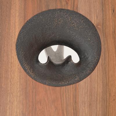 Yves PAGART ELLE AVAIT UN NOM Walnut and bronze console