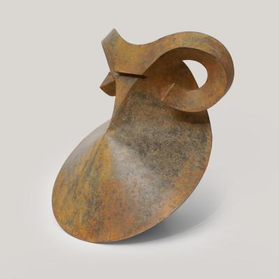 Yves PAGART HERMAPHRODITE One of a kind culbuto zinc sculpture
