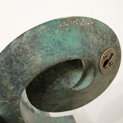 Yves PAGART HERMAPHRODITE One of a kind handmade zinc wall sculpture