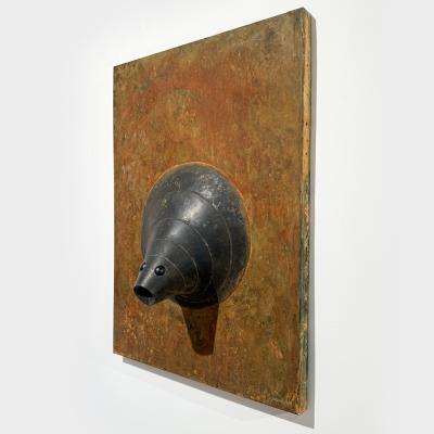 Yves PAGART LE MEROU One of a kind zoomorphic wall sculpture