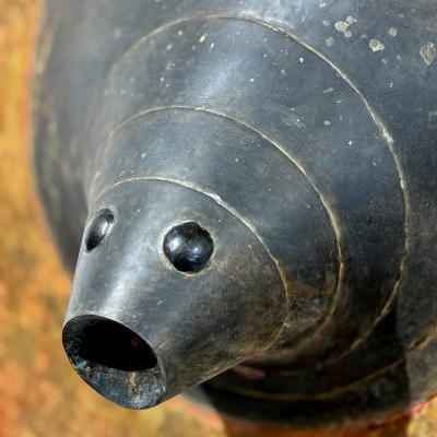 Yves PAGART LE MEROU One of a kind zoomorphic wall sculpture