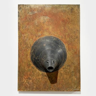 Yves PAGART LE MEROU One of a kind zoomorphic wall sculpture