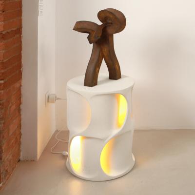 Yves PAGART MINOTAURE One of a kind patinated metal sculpture