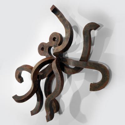 Yves PAGART OCTOPUS One of a kind handmade zinc sculpture