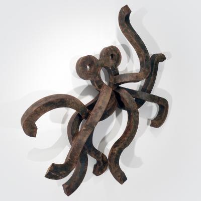 Yves PAGART OCTOPUS One of a kind handmade zinc sculpture