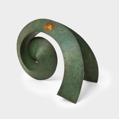 Yves PAGART SHELL THIEF One of a kind handmade zinc sculpture