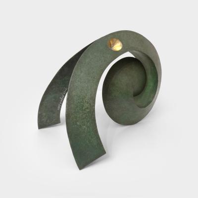 Yves PAGART SHELL THIEF One of a kind handmade zinc sculpture