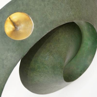 Yves PAGART SHELL THIEF One of a kind handmade zinc sculpture