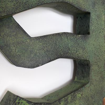 Yves PAGART TELL ME MIRROR One of a kind mirror with green bronze patina