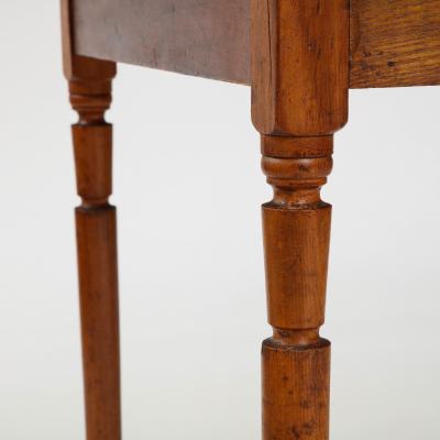 ZINC TOP TABLE WITH TURNED LEGS