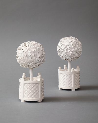 Zachary Zimmerman Pair of Ceramic Topiaries 2023