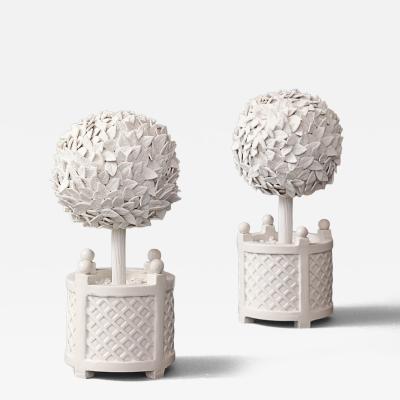 Zachary Zimmerman Pair of Ceramic Topiaries 2023