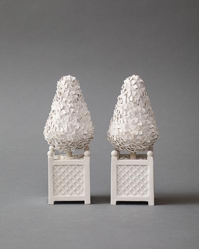 Zachary Zimmerman Pair of Ceramic Topiaries 2023