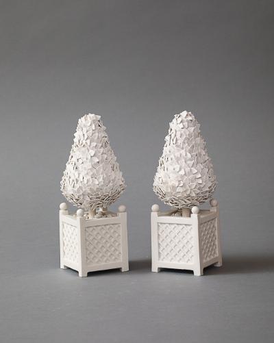 Zachary Zimmerman Pair of Ceramic Topiaries 2023