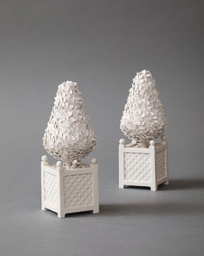 Zachary Zimmerman Pair of Ceramic Topiaries 2023